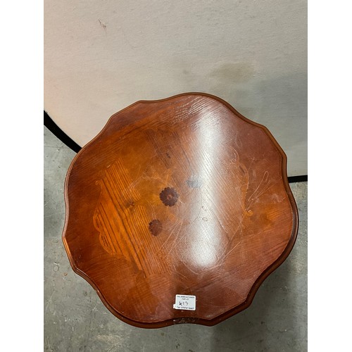 413 - PAIR OF MODERN INLAID WINE TABLES H23