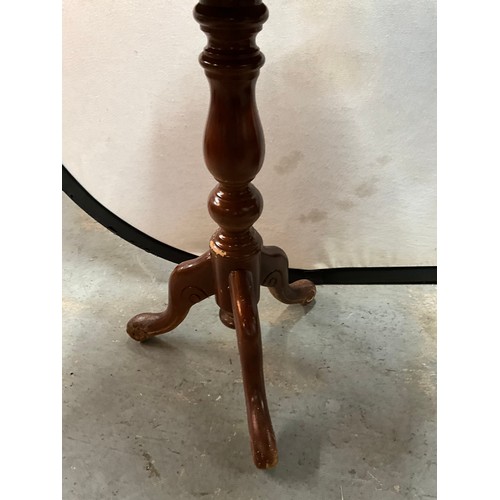 413 - PAIR OF MODERN INLAID WINE TABLES H23