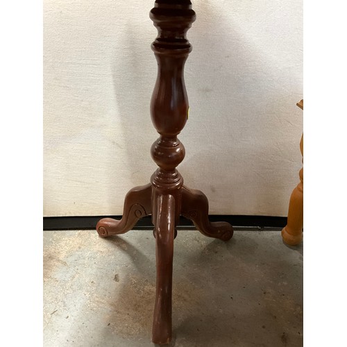 413 - PAIR OF MODERN INLAID WINE TABLES H23