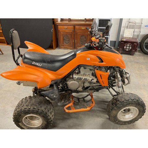 406 - DINLI CHINESE IMPORT 450CC QUAD BIKE FOUR-STROKE Q PLATE REQUIRES MOT