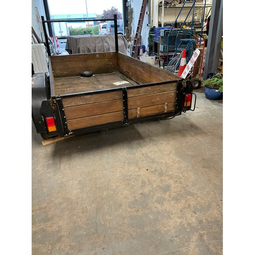 387 - TWIN AXLE METAL FRAMED TRAILER  W75