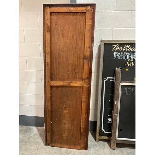 385 - LARGE VINTAGE MAHOGANY COUNTER TOP W27