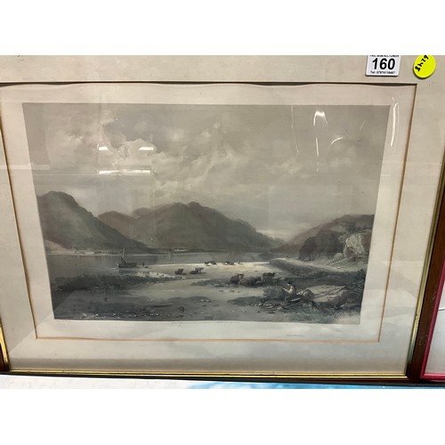 160 - QUANTITY OF FRAMED AND GLAZED PICTURES AND PRINTS

LARGEST H 28” W 21”