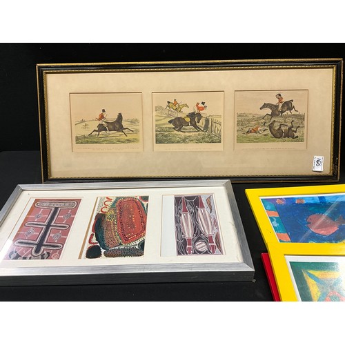 160 - QUANTITY OF FRAMED AND GLAZED PICTURES AND PRINTS

LARGEST H 28” W 21”