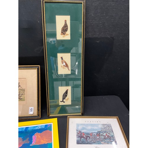 160 - QUANTITY OF FRAMED AND GLAZED PICTURES AND PRINTS

LARGEST H 28” W 21”