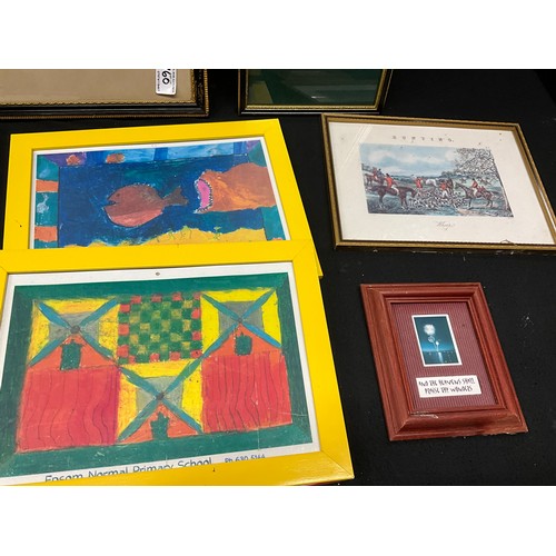 160 - QUANTITY OF FRAMED AND GLAZED PICTURES AND PRINTS

LARGEST H 28” W 21”