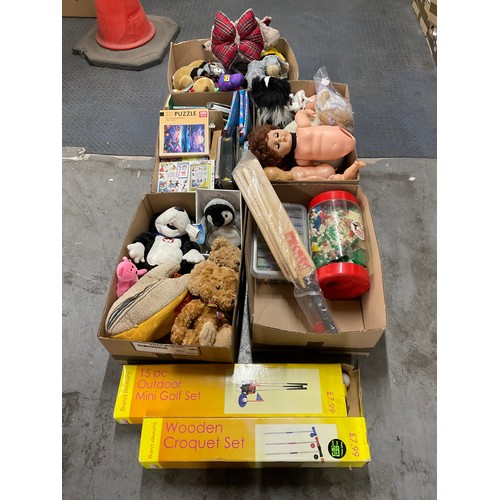 17 - FIVE BOXES OF ODDS TO INCLUDE TOYS,PHOTOGRAPH ALBUMS ETC