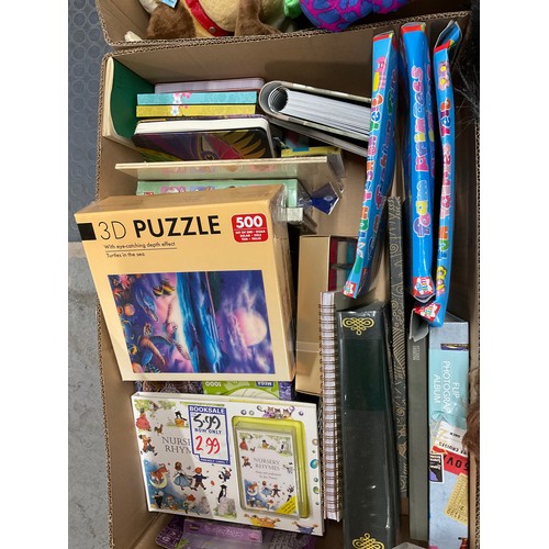 17 - FIVE BOXES OF ODDS TO INCLUDE TOYS,PHOTOGRAPH ALBUMS ETC