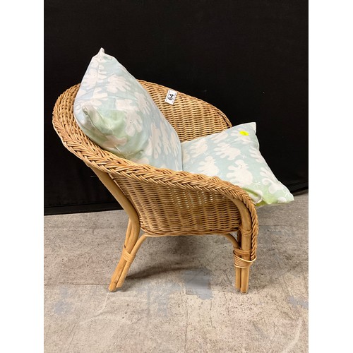 64 - SMALL CHILDS WICKER CHAIR