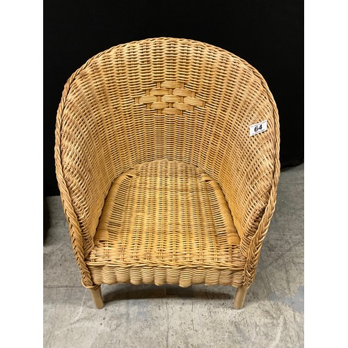 64 - SMALL CHILDS WICKER CHAIR