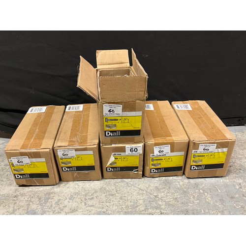 60 - SIX BOXES OF DIALL 30MM SCREWS