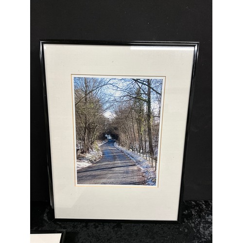 11 - FIVE FRAMED PHOTOGRAPHIC COUNTRYSIDE SCENES A/F