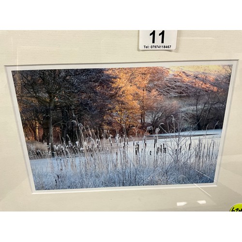 11 - FIVE FRAMED PHOTOGRAPHIC COUNTRYSIDE SCENES A/F