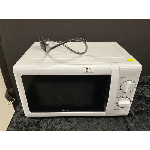 61 - IGENIX MICROWAVE OVEN