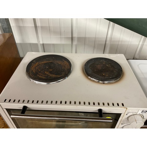 59 - ELECTRIC IGENIX TABLETOP GRILL AND HOB