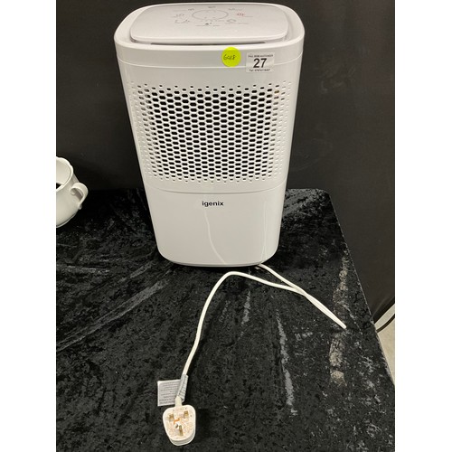 27 - IGENIX DEHUMIDIFIER