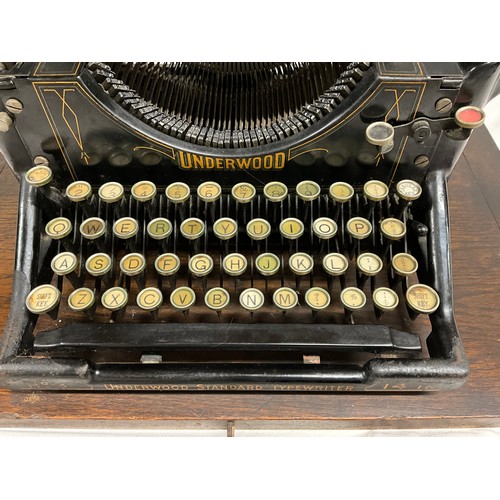 28 - ANTIQUE UNDERWOOD TYPEWRITER MARKED STANDARD 14