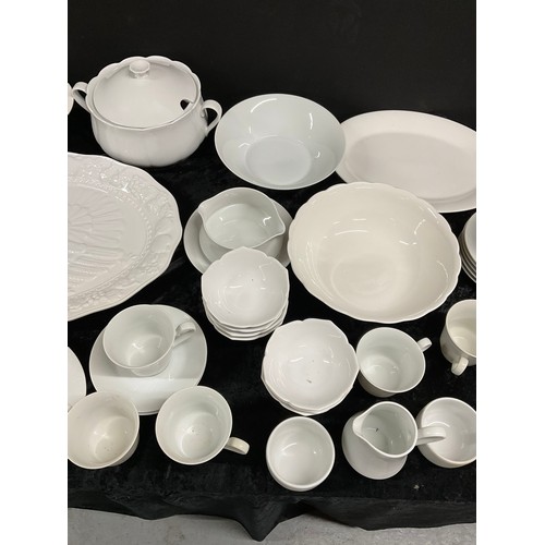 12 - TWO BOXES OF WHITE DINNERWARE