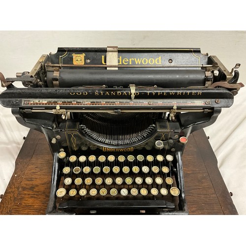 28 - ANTIQUE UNDERWOOD TYPEWRITER MARKED STANDARD 14