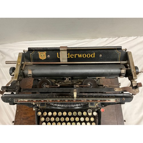 28 - ANTIQUE UNDERWOOD TYPEWRITER MARKED STANDARD 14