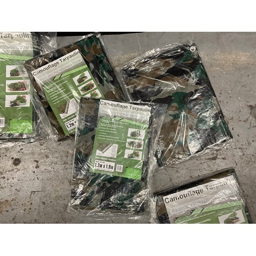 39 - QUANTITY OF NEW TARPAULINS OF VARIOUS SIZES TO INCLUDE CAMOFLAUGE EXAMPLES