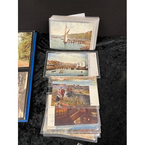 67 - COLLECTION OF POSTCARDS LOOSE AND IN  ALBUMS TO INCLUDE SOME OF LOCAL INTEREST