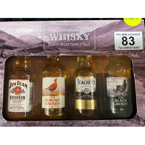 83 - BOX SET OF PREMIUM WHISKEY MINIATURES