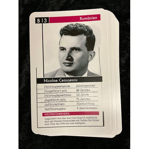 92 - MODERN DAS FUHRER QUARTETT TOP TRUMPS STYLE CARD GAME