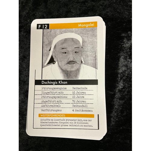 92 - MODERN DAS FUHRER QUARTETT TOP TRUMPS STYLE CARD GAME