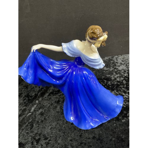 114 - ROYAL DOULTON LADY ELAINE HN NO 2791 (BLUE DRESS TYPE)