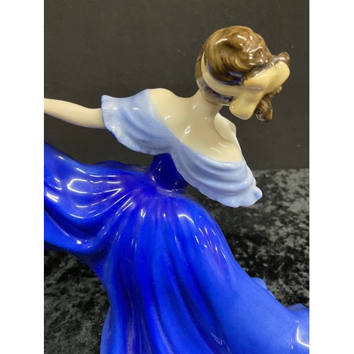 114 - ROYAL DOULTON LADY ELAINE HN NO 2791 (BLUE DRESS TYPE)