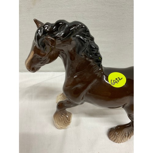 111 - ROYAL DOULTON BROWN SHIRE  HORSE