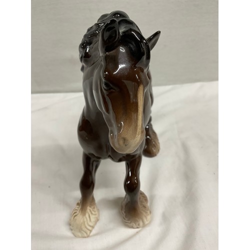 111 - ROYAL DOULTON BROWN SHIRE  HORSE