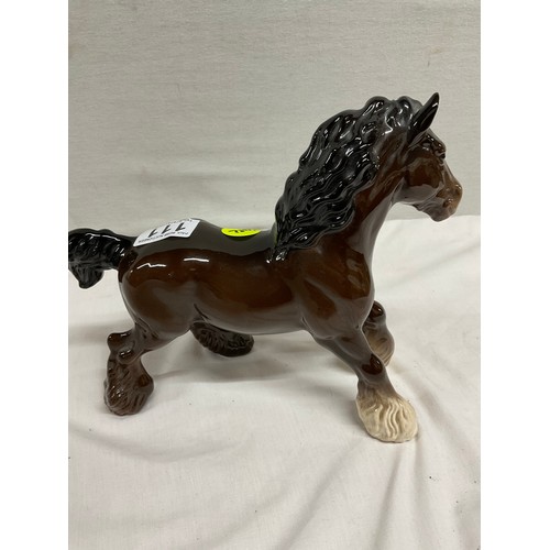 111 - ROYAL DOULTON BROWN SHIRE  HORSE