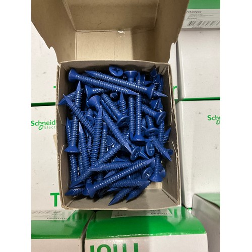 132 - THREE BOXES OF MASONRY SCREWS ETC