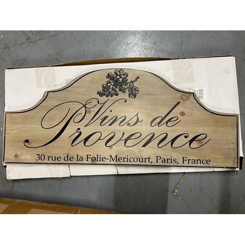 137 - QUANTITY OF BOXED VINS DE PROVENCE SIGNS