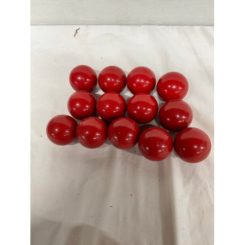 170 - QUANTITY OF SNOOKER/ BILLIARD BALLS WITH WOODEN TRIANGLES