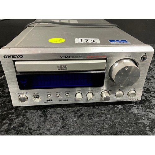 171 - ONKYO COMPACT DISC PLAYER WITH SPEAKERS