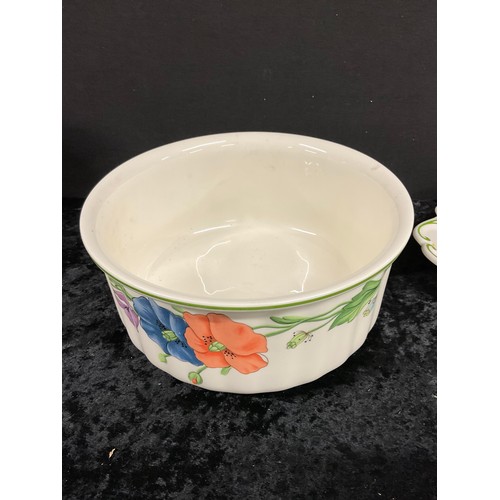 181 - QUANTITY OF VILLEROY AND BOCH TO INCLUDE SERVING DISHES, CASSEROLE DISHES AND LARGE BOWLS ETC PLUS A... 