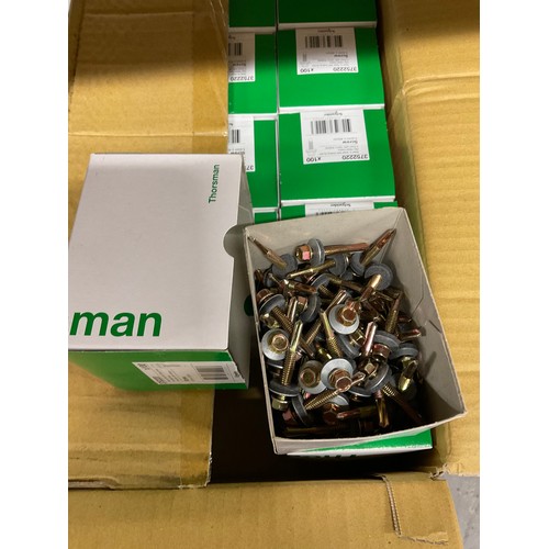 191 - THREE LARGE BOXES OF SCHNEIDER SCREWS EACH BOX CONTAINING 24 SMALLER BOXES 72 IN TOTAL