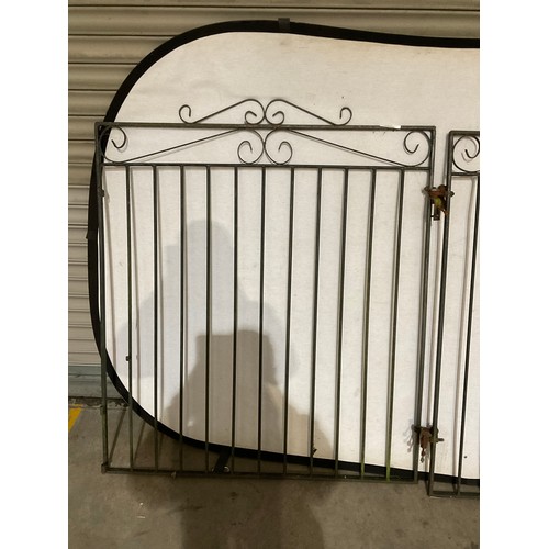 247 - PAIR OF METAL FABRICATED  DRIVEWAY GATES W42” H49”