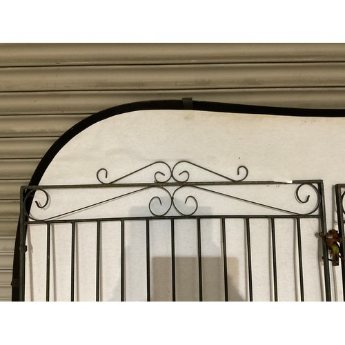 247 - PAIR OF METAL FABRICATED  DRIVEWAY GATES W42” H49”