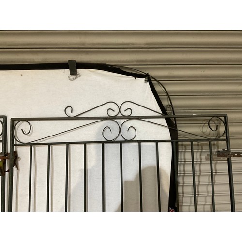 247 - PAIR OF METAL FABRICATED  DRIVEWAY GATES W42” H49”