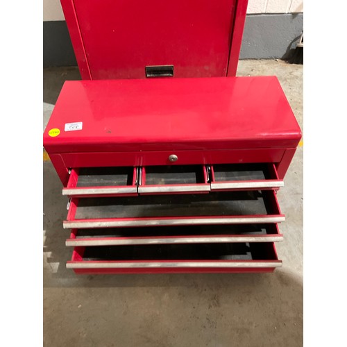 248 - MECHANICS TOOL CHEST ON TROLLEY IN GOOD CONDITION W24” D13” H42”