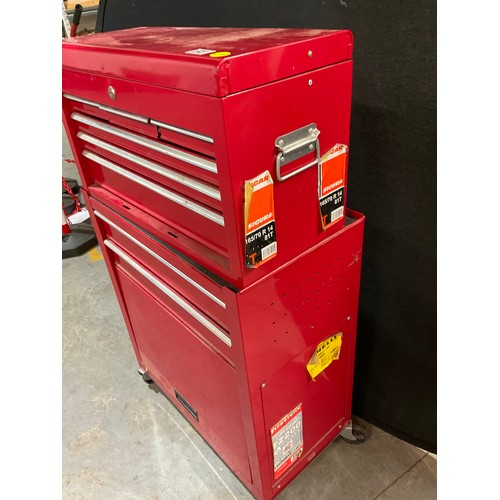 252 - MECHANICS TOOL CHEST ON TROLLEY IN GOOD CONDITION  W24” D13” H42”