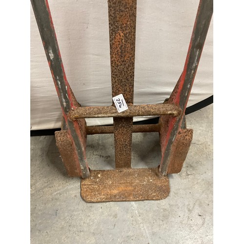 256 - VINTAGE METAL STACKER TROLLEY