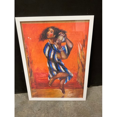 347 - FOUR MODERN FRAMED COLOURFUL PRINTS A/F
33