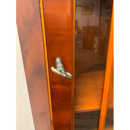 360 - PAIR OF MODERN  ASTRAGAL GLAZED CORNER CUPBOARDS W26