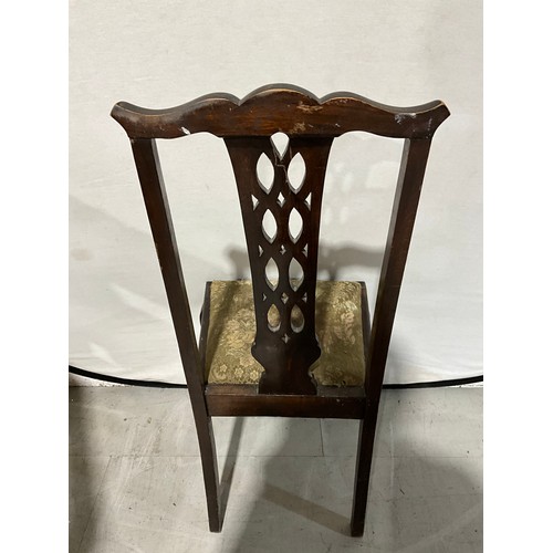 271 - ONE EDWARDIAN CAB LEG DINING CHAIR