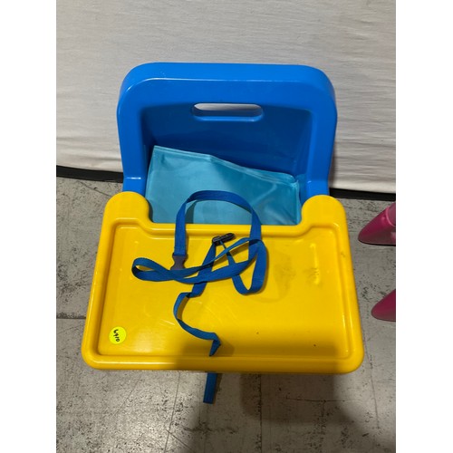 286 - TWO CHILDS CAR BOOSTER SEATS AND HIGHCHAIR